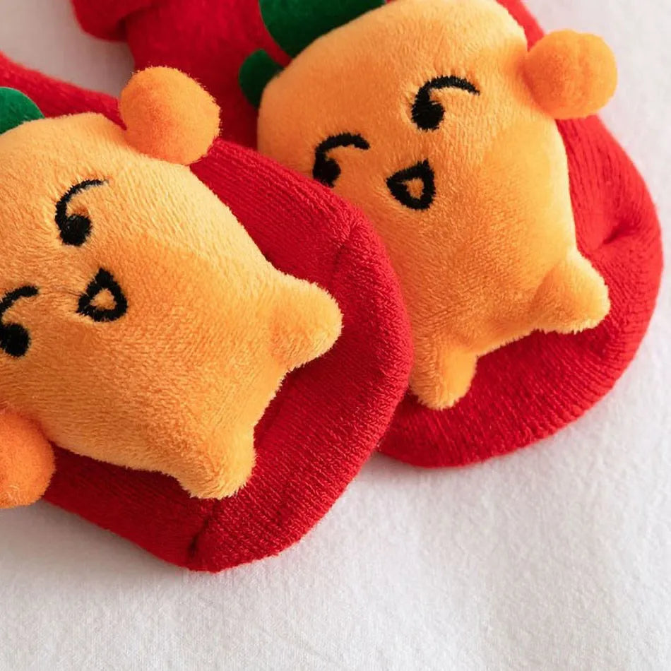0-3 Years Children Clothing Accessories Infant Non-Skid Anti-Slip Stuff Boy Girl Floor Warm Christmas Stockings Kids Socks