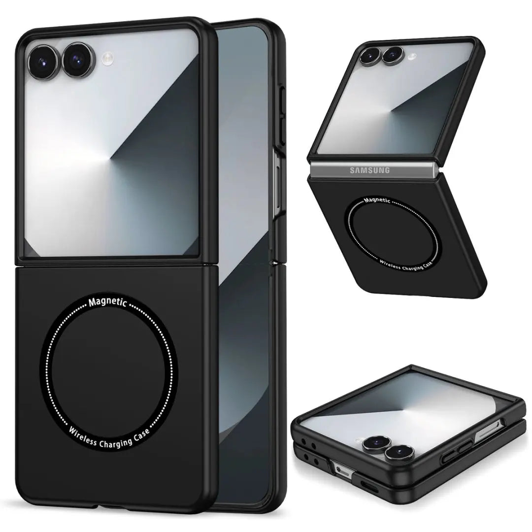 For Galaxy Z Flip7 Case Ultra Slim Wireless Charging Anti Shock Phone Cover Lightweight Flip 5/6 Solid Protecive Cover