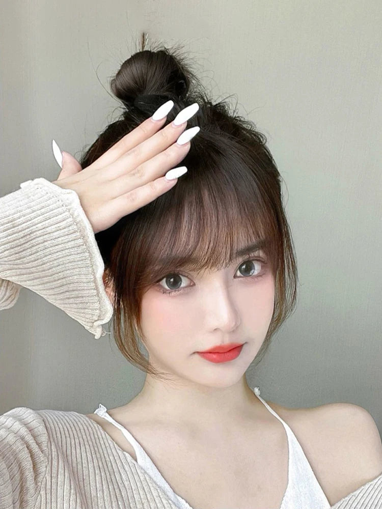 Air Bangs Wig Summer Light And Thin Fake Bangs Natural Forehead Invisible And Traceless Bangs Wig Piece