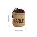 Kitchen Hessian Storage Bag for Garlic,Onions,Potato,Vegetable,Bread,Drawstring Sack,Fabric Burlap Bags Jute Potatoes Organizer