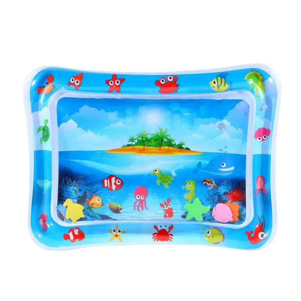 Baby Water Play Mat Inflatable Cushion PVC Infant Tummy Time Toddler Water Pad for Kids Early Education Developing Activity Toys