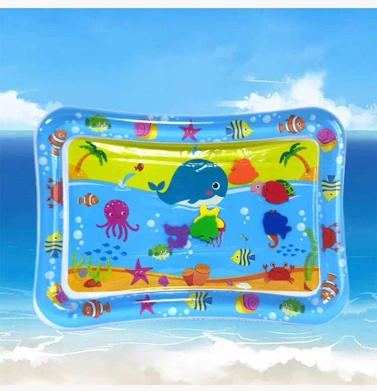 Baby Water Play Mat Inflatable Cushion PVC Infant Tummy Time Toddler Water Pad for Kids Early Education Developing Activity Toys