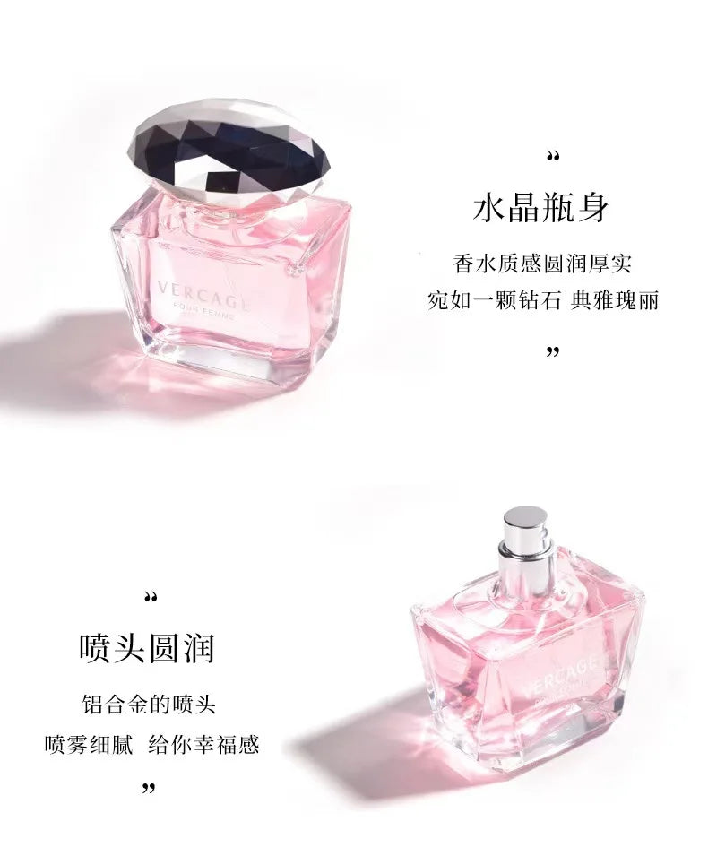 50ML Osmanthus Peony and Pomegranate Fragrance Perfume for Women Crystal Diamond Series Light and Elegant Scent Parfum