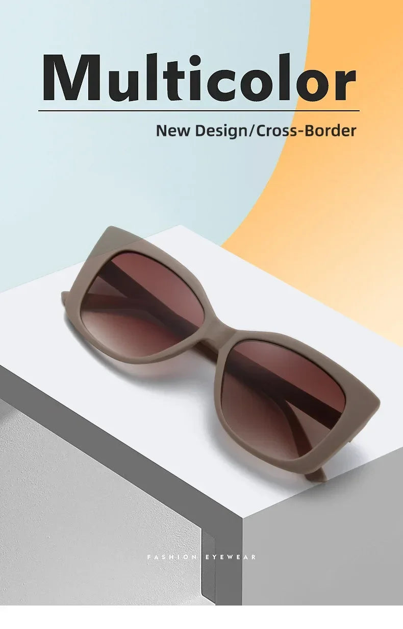 New Fashion Cat Eye Sunglasses Female Luxury Brand Designer Sun Glasses for Women Travelling Sun Shades Glasses High Definition