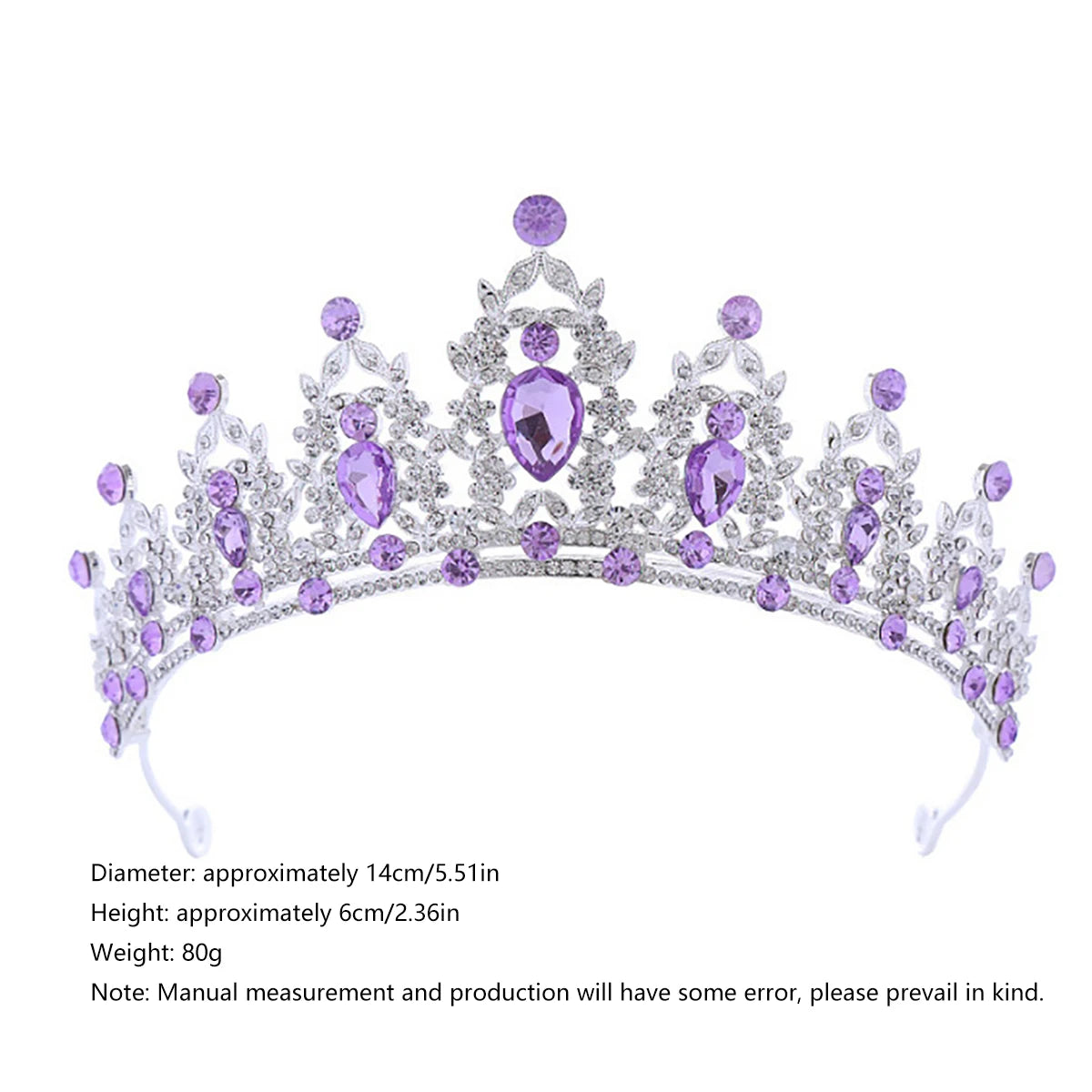 Wedding Hair Tiara Crystal Bridal Tiara Crown Silver Color Diadem Veil Tiaras Wedding Hair Accessories Headpieces Head Jewelry