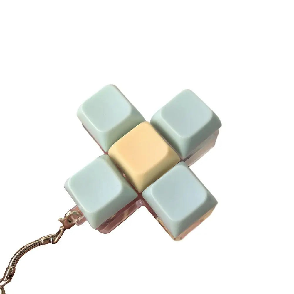 Decompression 9 Keyboard Key Toy For Adults Antistress Toys Boys Girls Anti Stress Finger Keyboard Games Keychain ﻿