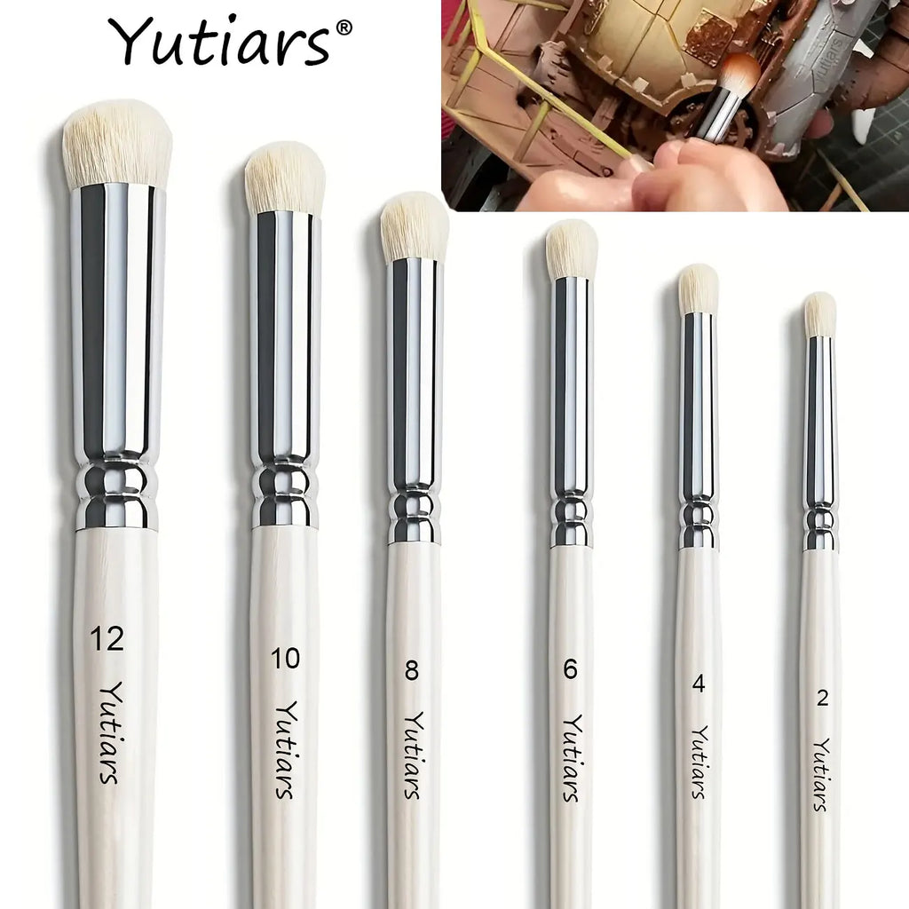 3pcs/6pcs Dry Brush Miniature Painting Drybrush , Professional Modellers Miniature Paint Brushes, Enamel Figurines Painting
