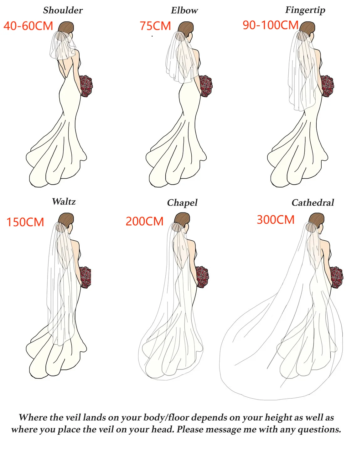 Wedding Bridal Veil Long 1 Layer Veil with Comb Elegant Wedding Accessories Velos De Novia voile de mariee VP115