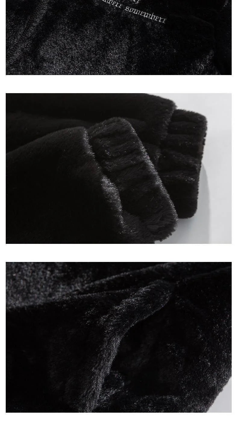 2025 Winter New American Street Letter Embroidered Fleece Fashion Casual Warm Mens Winter Jackets and Coats