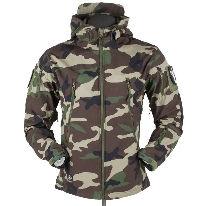 Hot Selling Military Waterproof Jacket Men's jacket Outdoor Soft Fleece Women's Windproof Breathable Thermal Hooded Suit Jackets