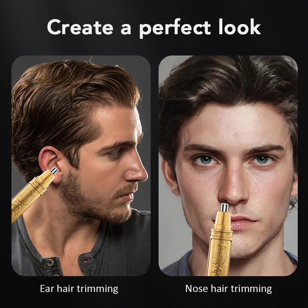 Electric Nose Hair Trimmer Implement Shaver Clipper For Men Women Neck Eyebrow Trimmer Shaver Man Clean Trimer Razor Remover Kit