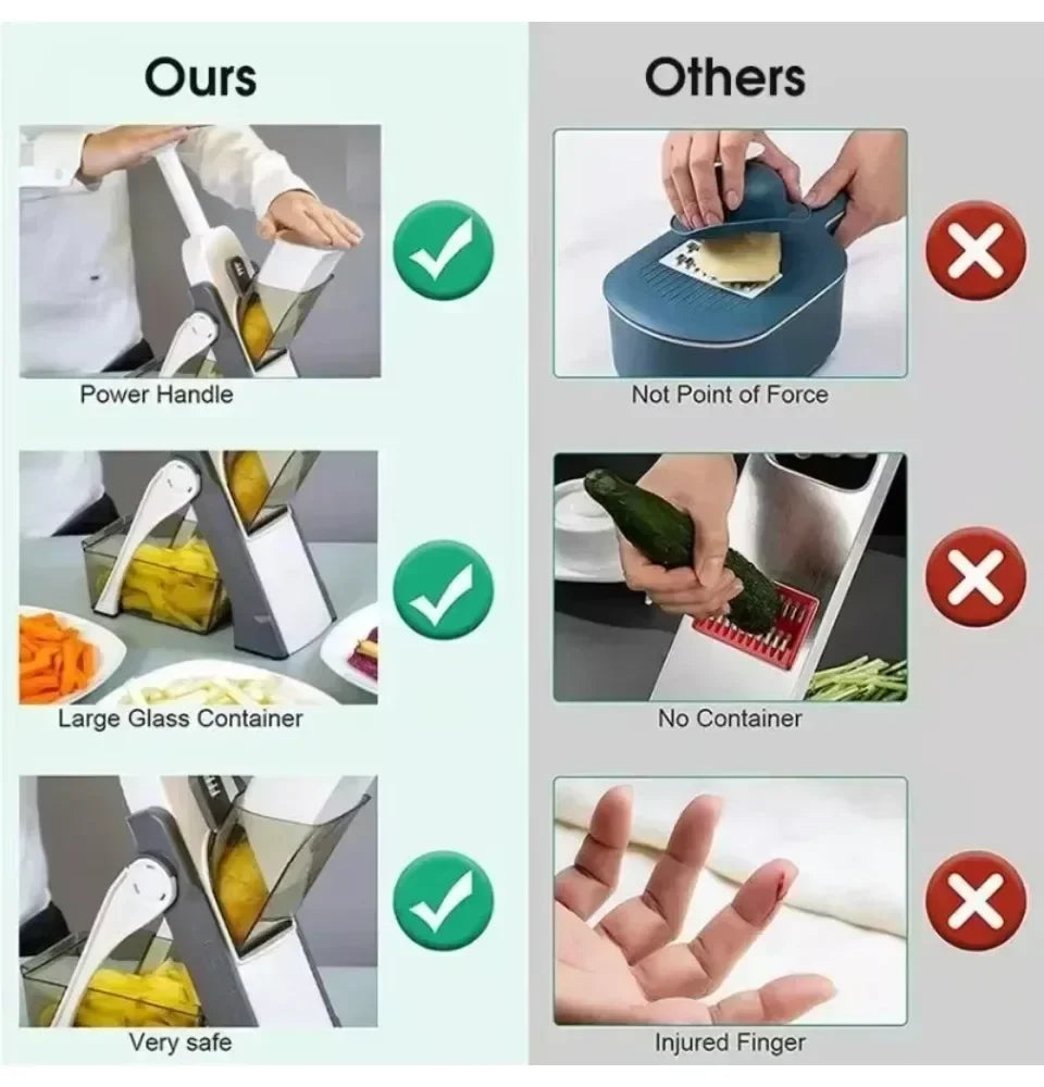 Manual Slicer Vegetable Cutter Vegetable Fruit Food Chopper Cutter Multifunction Adjustable Kitchen Accessories Home Gadgets