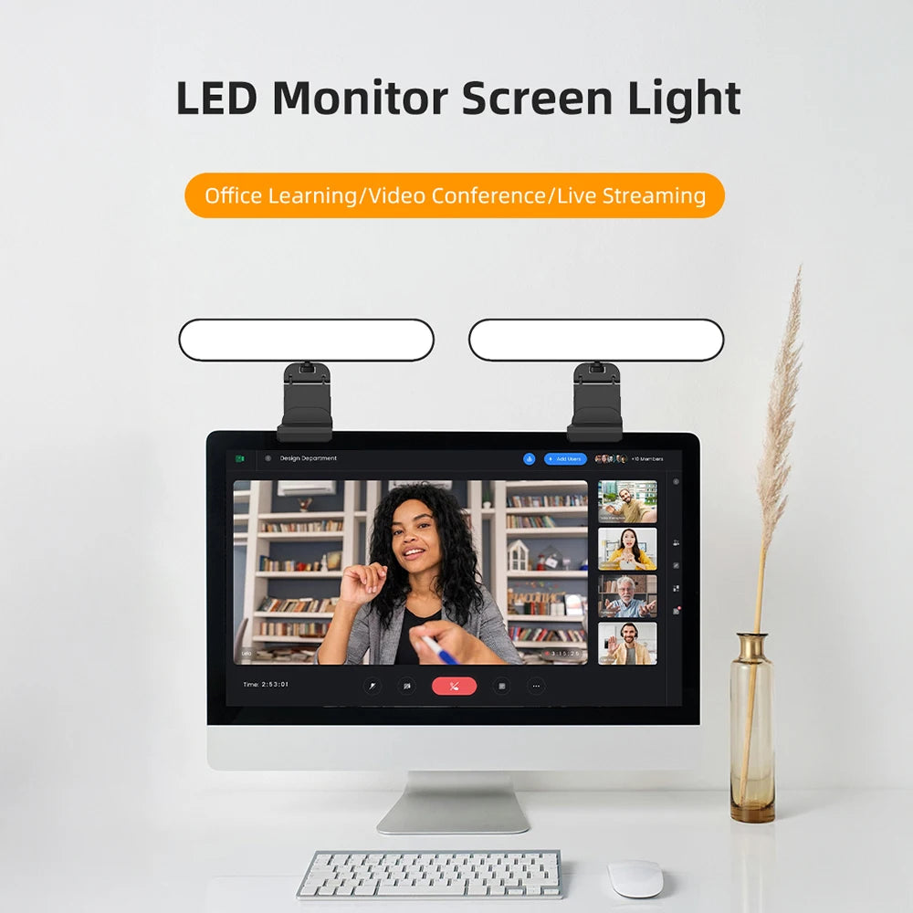 Video Conference Light Computer Light For Video Conferencing Video Call Lighting Adjustable Brightness Live Stream Light Phone