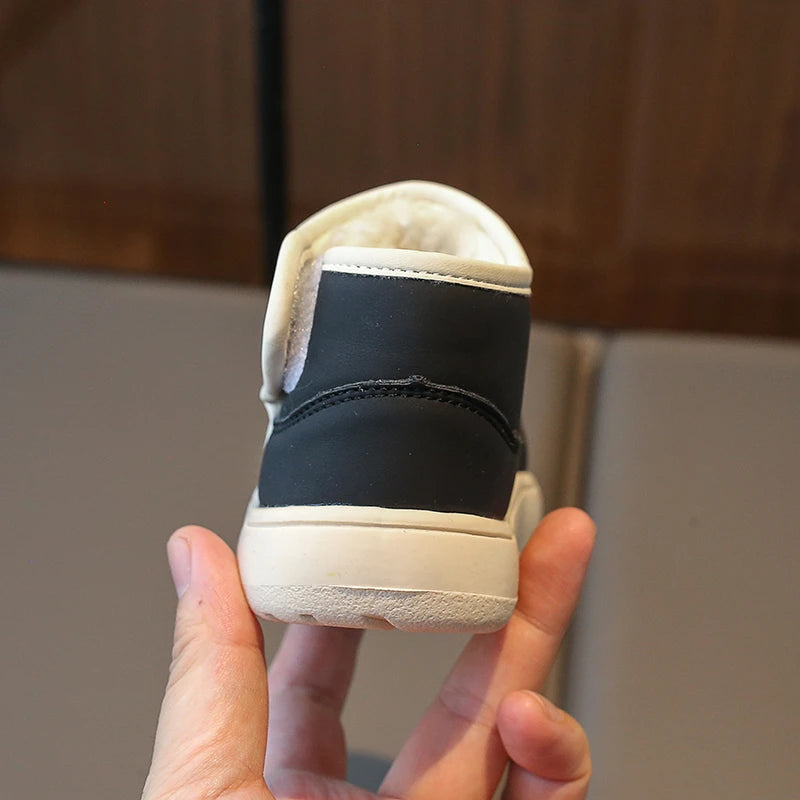Autumn Winter Baby Boys Girls Snow Boots Children Outdoor Plush Shoes Anti-Slippery Infant Casual Shoes Waterproof Kids Boots