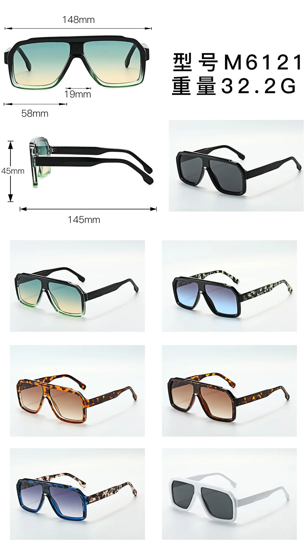 New Fashion Women Brand Designer Luxury Sun Glasses Sexy Square Frame Cat Eye Sunglasses Female Vintage UV400 Eyewear