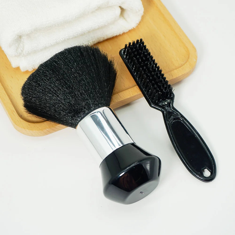 Hair Cut Brush Tools Barber Accessories Black Hairdressing Sweeping Neck Hair Cleaning Duster Hair Cutting Brush For Barbershop