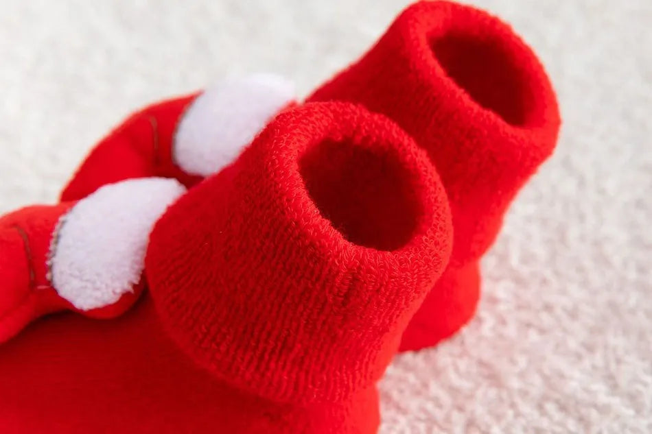 0-3 Years Children Clothing Accessories Infant Non-Skid Anti-Slip Stuff Boy Girl Floor Warm Christmas Stockings Kids Socks