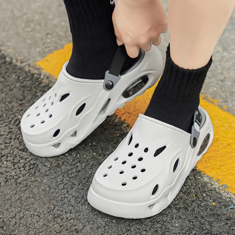 Men's New Summer Sports Sandals for Beach Wear, Non-Slip, Wear-Resistant, Closed-Toe Shoes, Sandals and Slippers
