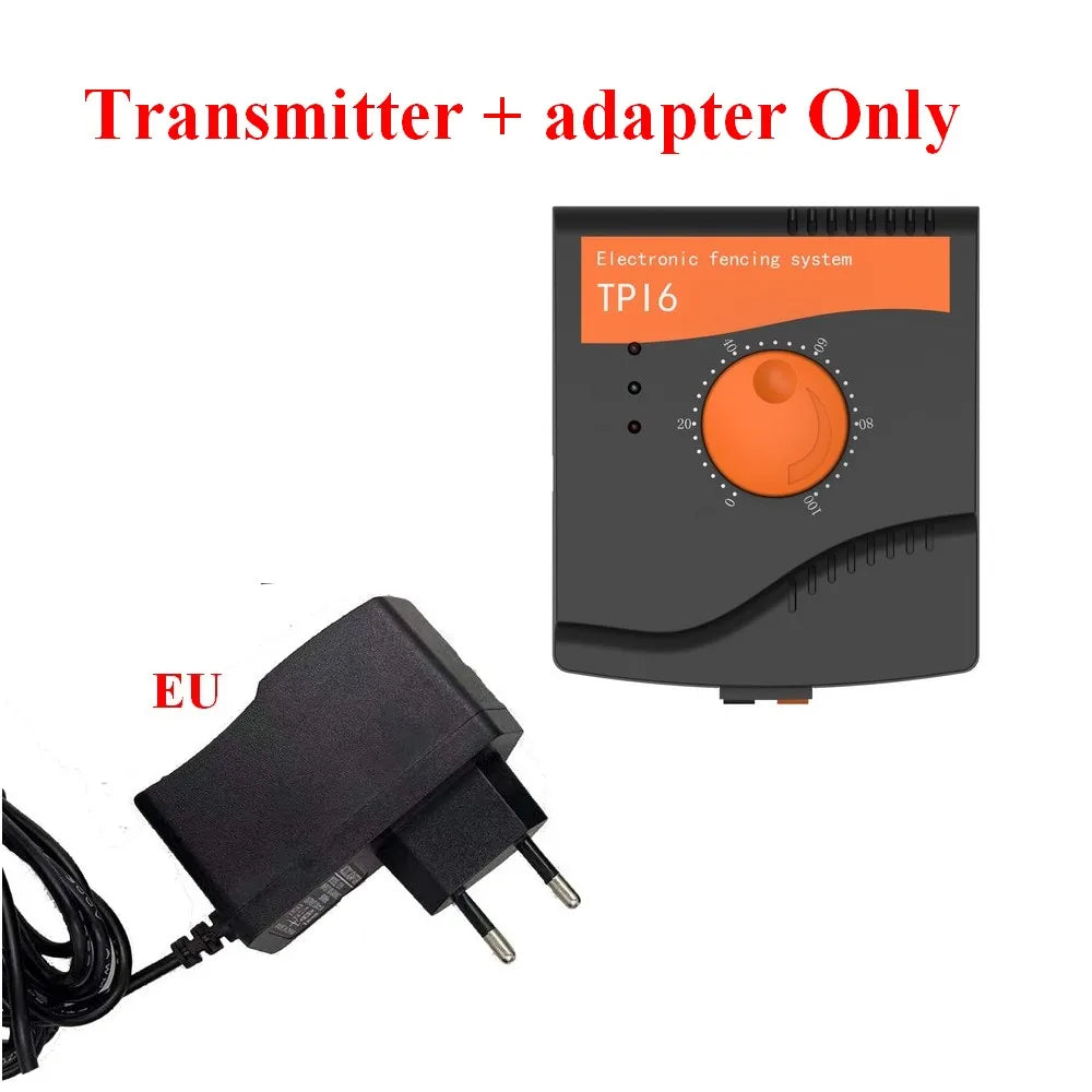 TP16 Pet Dog Electric Fence, Rechargeable Waterproof, 6 Level, Dog Wired Fence Containment, Pet Training Collar, Anti Run Away