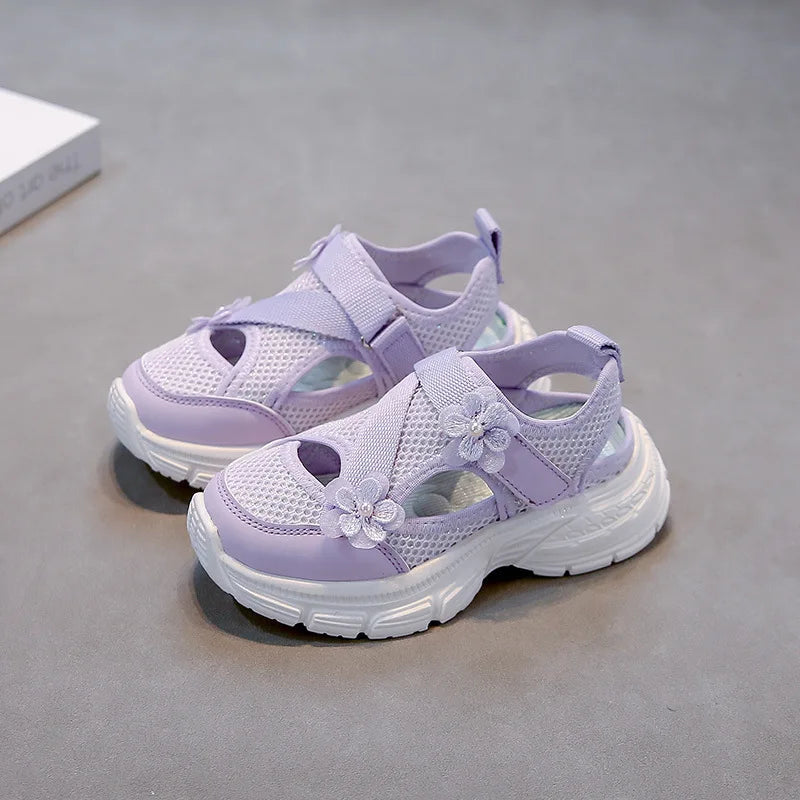 Summer Sandals New Fashion Simple Girls' Shoes Anti Slip Soft Comfort Beach Casual Shoe Breathable Versatile Simple Sports Shoes