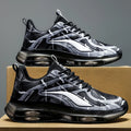 Men's Fashion Basketball Shoes with Air Cushions, Comfortable and Non-Slip, Breathable and Shock-Absorbing, Suitable for Men's Outdoor Activities
