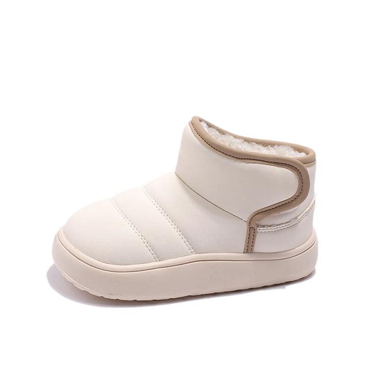 Autumn Winter Baby Boys Girls Snow Boots Children Outdoor Plush Shoes Anti-Slippery Infant Casual Shoes Waterproof Kids Boots