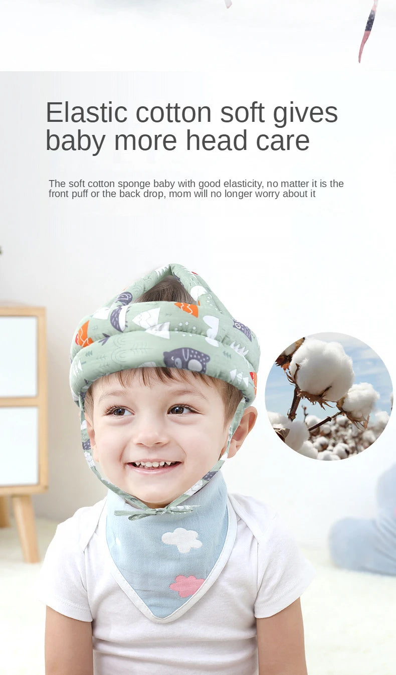 Soft Comfortable Head Security & Protection Adjustable Hats Baby Toddler Cap Anti-collision Protective Hat Baby Safety Helmet