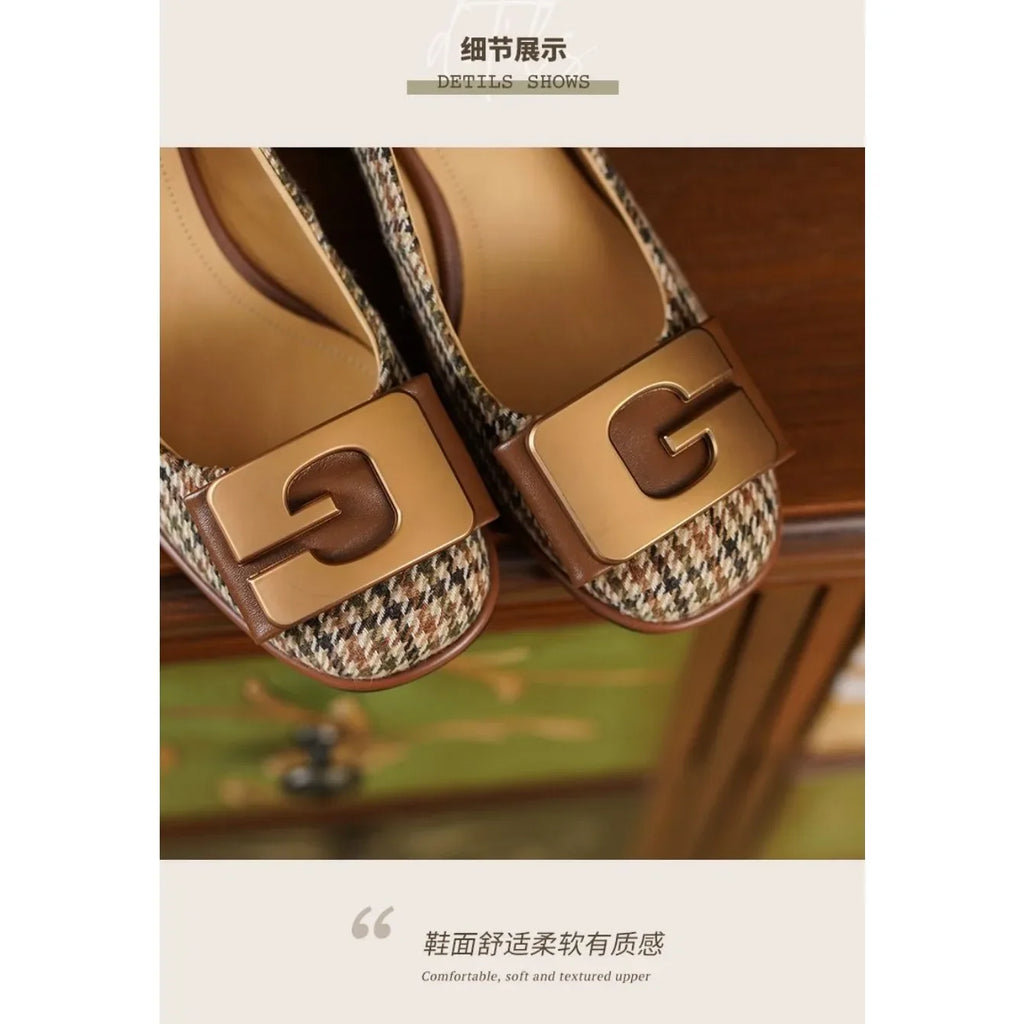 High Heels Women Shoes Summer Elegant Dress Shoes Designer Women Pumps Chunky Shallow Luxury Brand Party Woman Mary Jane Shoes