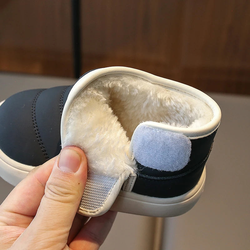 Autumn Winter Baby Boys Girls Snow Boots Children Outdoor Plush Shoes Anti-Slippery Infant Casual Shoes Waterproof Kids Boots