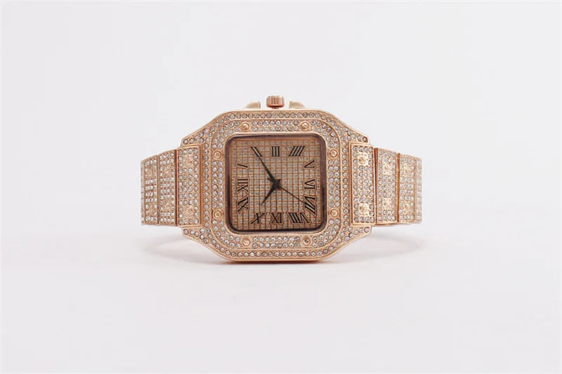 2025 Fashion Watches for Men Women Iced Out Watch Man Luxury Diamond Watch Unisex Quartz Wristwatches Relogio Gift Drop Shipping