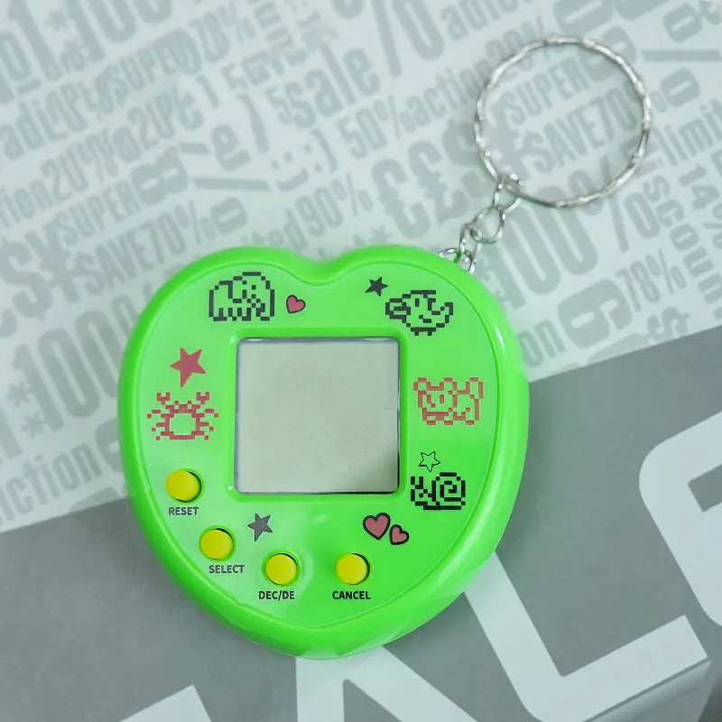 1PCS Transparent Electronic Pets Game Handheld Game Console Toy Virtual Cyber Digital Pet Pixel Funny Gift Play Toy