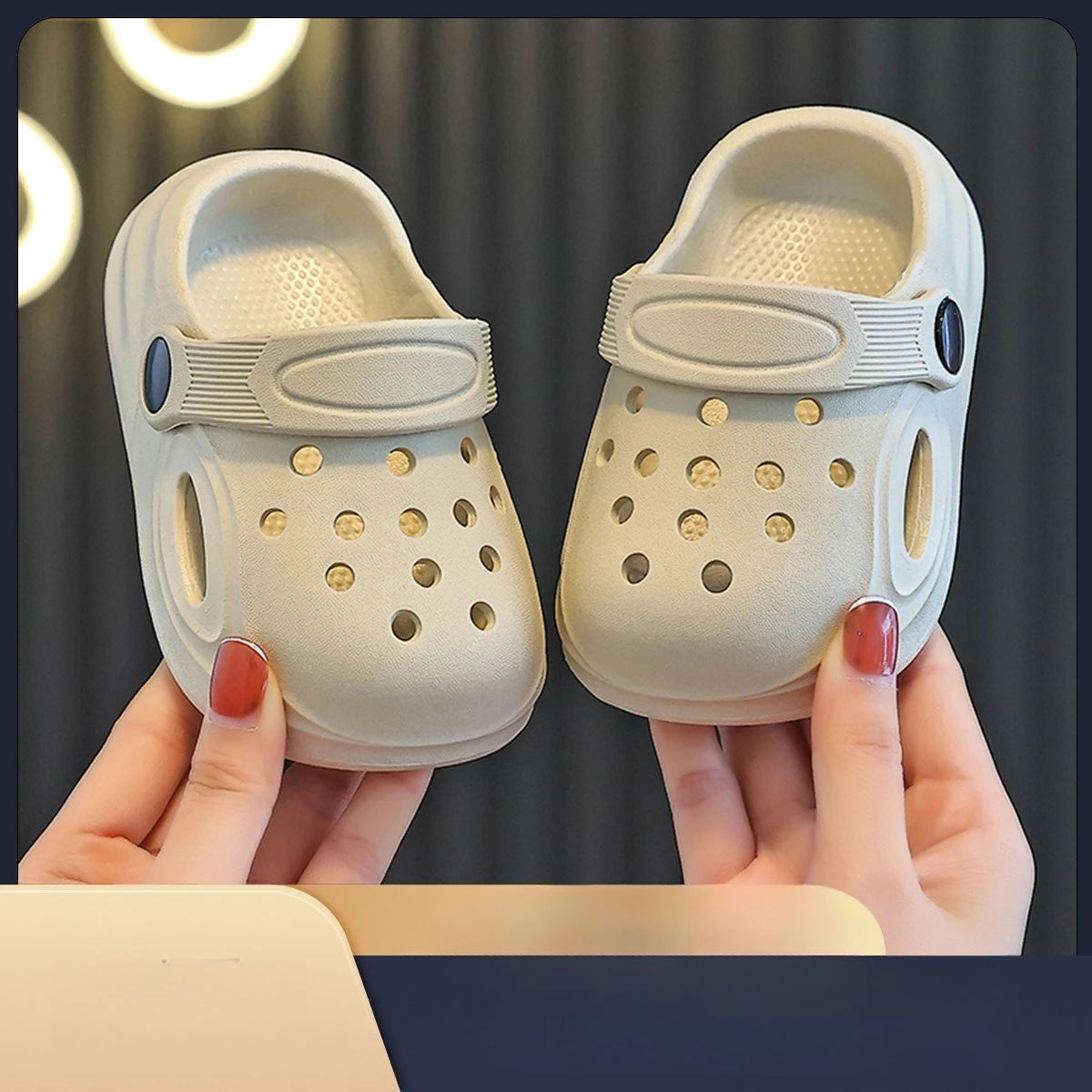2026 Kids Sandals Hole Children's Shoes Slippers Soft Anti-Skid Simple DIY Design Hole Baby Shoes Sandy Beach For Boys Girls