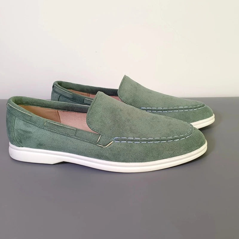 Male 2025 Classic Brand Suede Leather Loafers Men Casual Shoes Luxury Mens Breathable Slip on Driving Shoes Moccasins