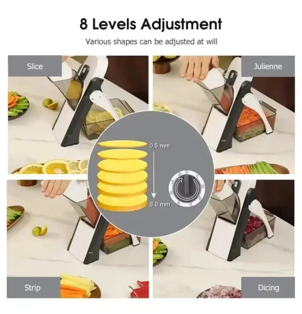 Manual Slicer Vegetable Cutter Vegetable Fruit Food Chopper Cutter Multifunction Adjustable Kitchen Accessories Home Gadgets
