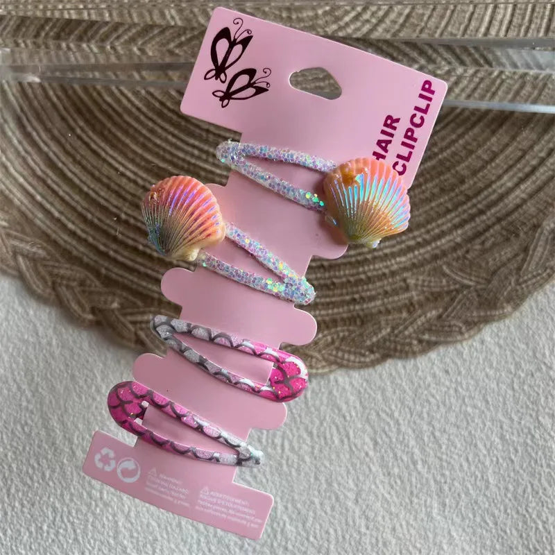 2025 New Cartoon Cute Printed Hairpins Set Women Girls Child Hairgrips Hair Clips Pins Barrettes Accessories Hairclip Headdress