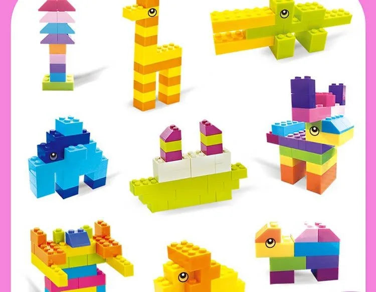 DIY creative building blocks big set city classic building blocks assemble birthday gift children's educational toys