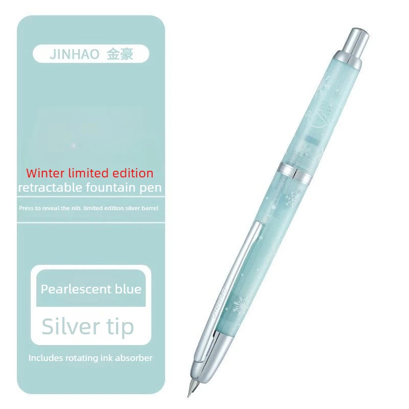 Burgundy Limited Edition!!! JINHAO 20 Press Fountain Pen Retractable Writing Ink Converter Office Supplies PK 10 A1 Stationery