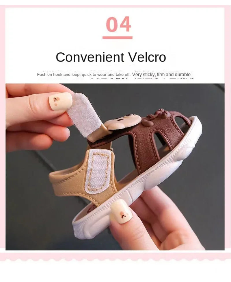 2026 Summer Baby Boys Girls Sandals Children Beach Sandals Cartoon Infant Toddler Shoes Comfortable Soft Sole Kids Student Shoes