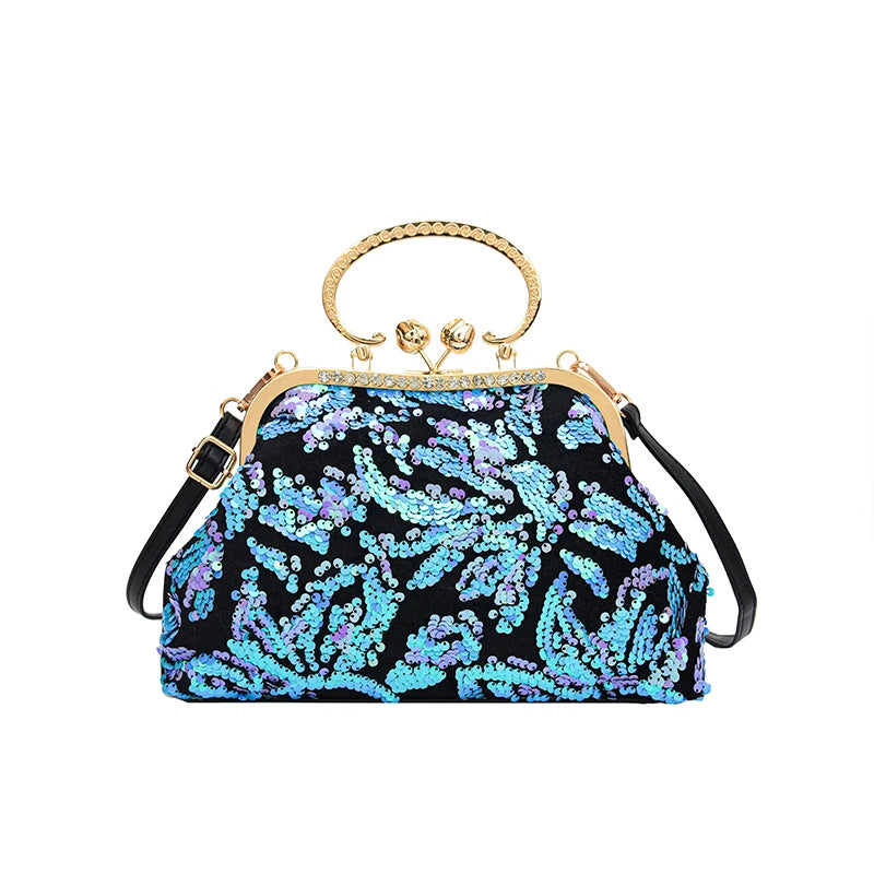 Fashion Paillette Evening Bag Women Glittering Clutch Purse Handbag Designer Luxury Wallets Party Female Shoulder Crossbody Bag