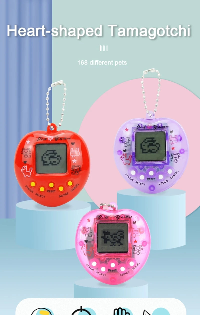 Kids Electronic Pets Game Tamagotchi Handheld Game Console Toy in Russian Original German Spanish Polish Virtual Digital Pet Toy