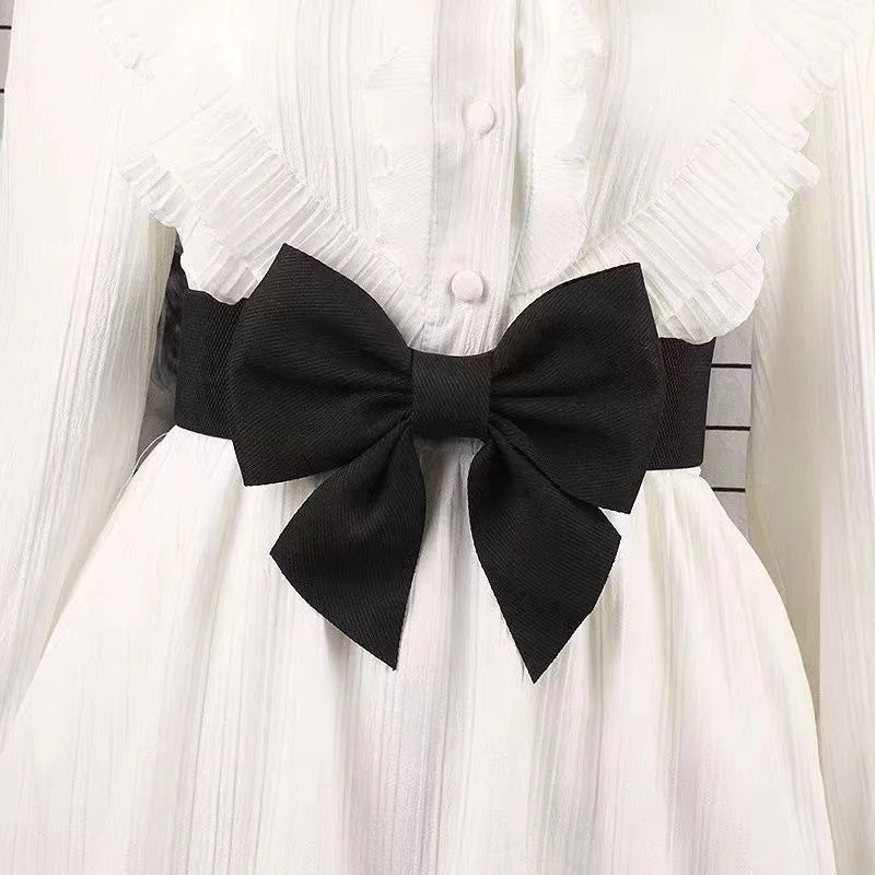 Women Big Bow Waistband  Elastic Wide Waist Belt Fashion Solid Bowknot Waist Straps For Dress Decorate Clothes Accessories