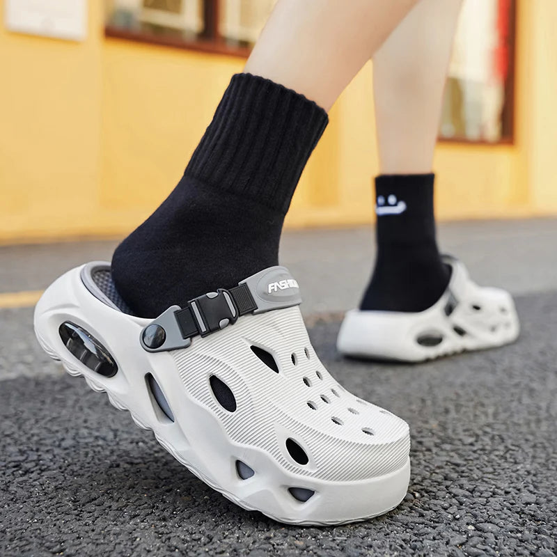 Men's New Summer Sports Sandals for Beach Wear, Non-Slip, Wear-Resistant, Closed-Toe Shoes, Sandals and Slippers