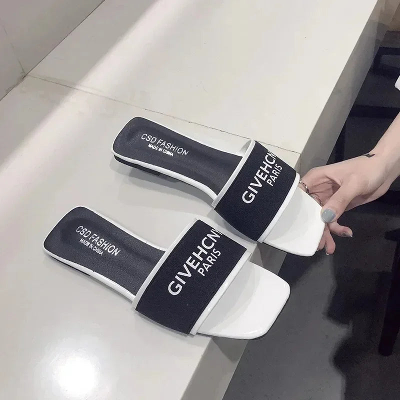 Women's Slippers Brand Summer Sandals 2025 Outdoor Fashion Women's Slippers Casual Party Beach flip-flops Beach Slippers