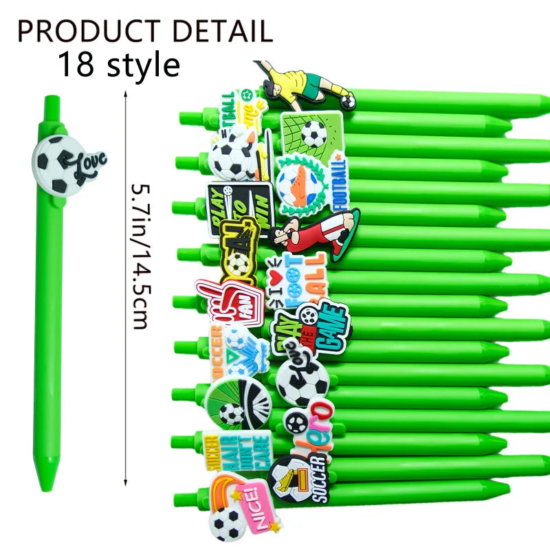 6/12/18 Football Sports Series Writing Office Ballpoint Pen Creative Football Theme Black Ink Desktop Accessories Essential for