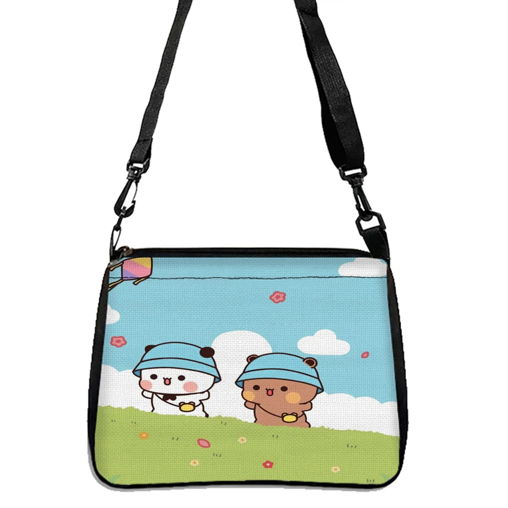 Women Shoulder Bag  Bubu Dudu Print Large Capacity Shopping Bags for Lady Cartoon Grocery Tote Bag Handbags 10.11