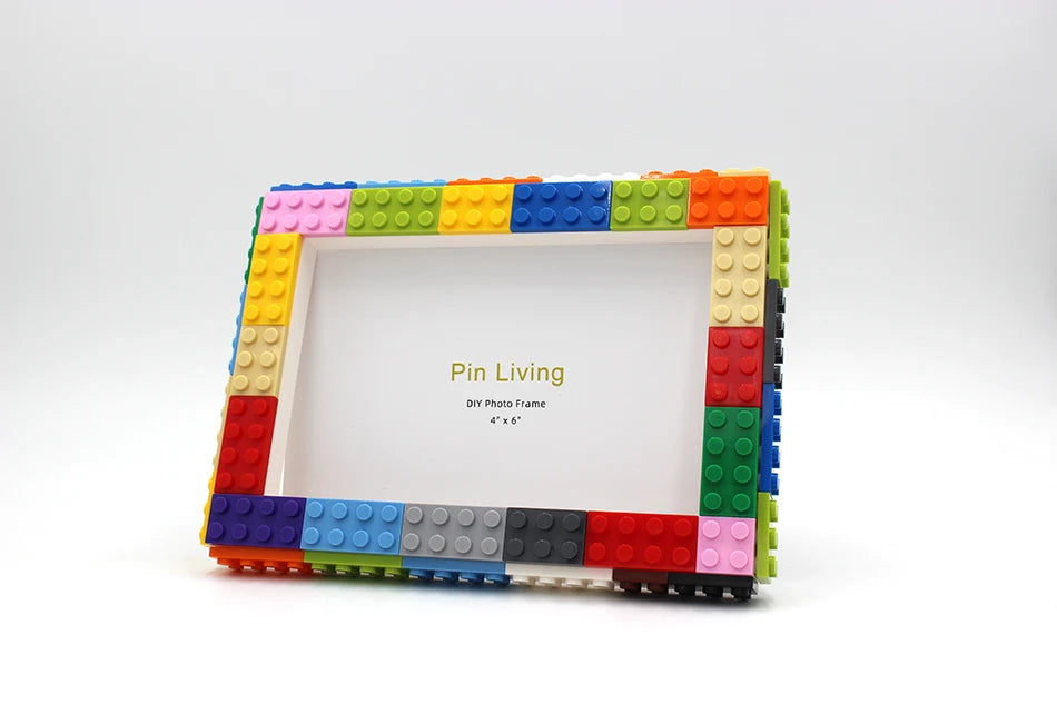 DIY Clourful Building Blocks Photo Frame For Home Decoration Creative Family Activity& Educational Gift