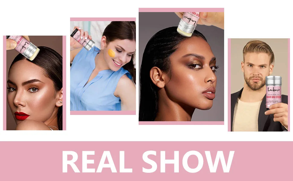 Professional Styling Wax for Women Anti-frizz Pomade Smoothing Broken Back Hair Mud Messy Hairs Control Wax Rod for Natural Wigs