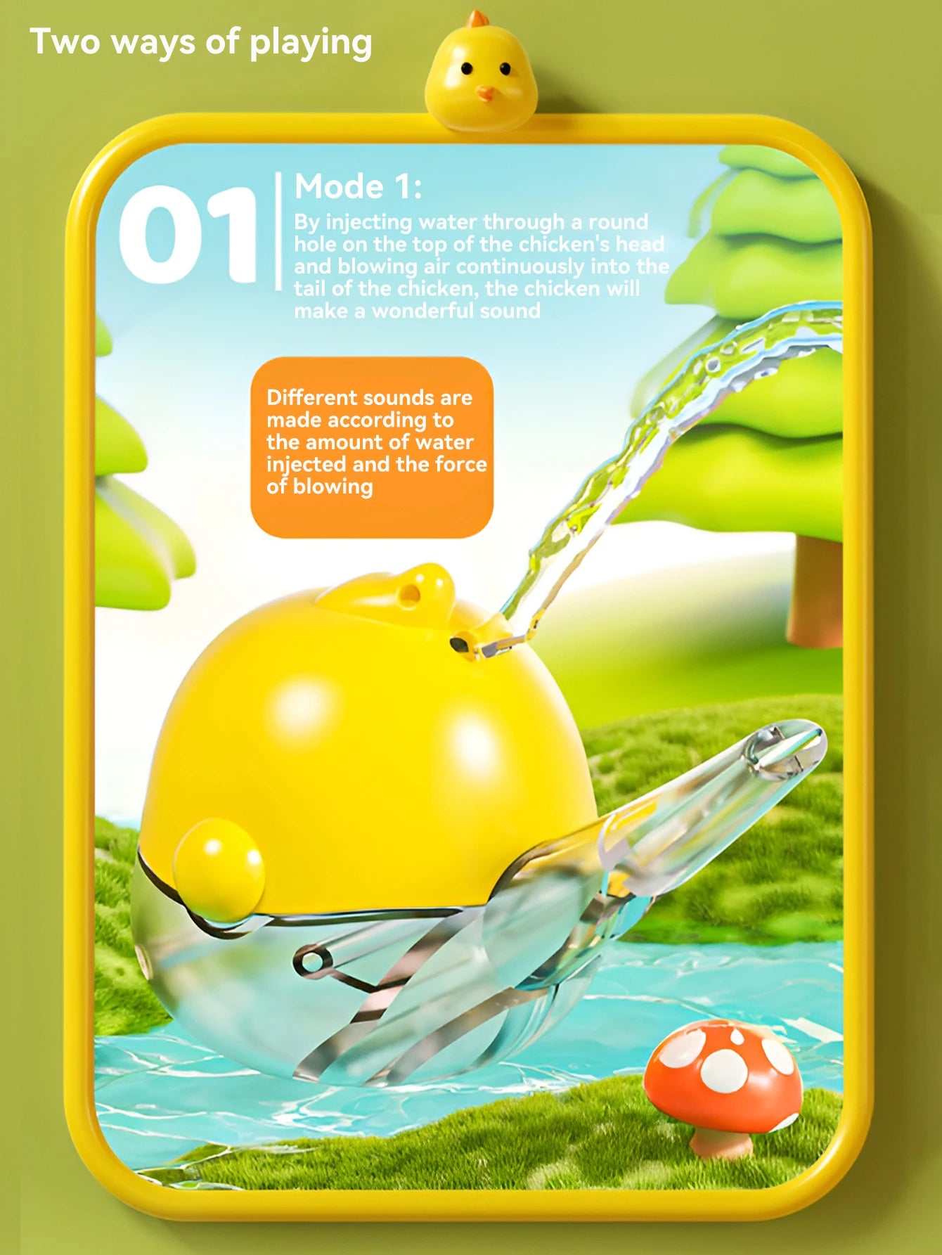 Children's toy mini whistle blow music water instrument