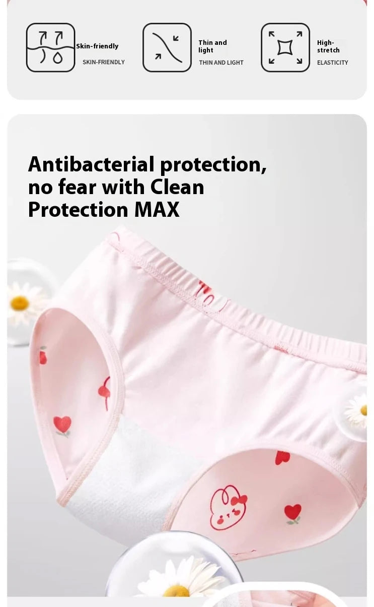 4Pcs/Lot Childen Girls Underwear Cartoon Cute Panties For Girl Cotton Toddlers Kids Breathable 1-14 Years Girls Briefs