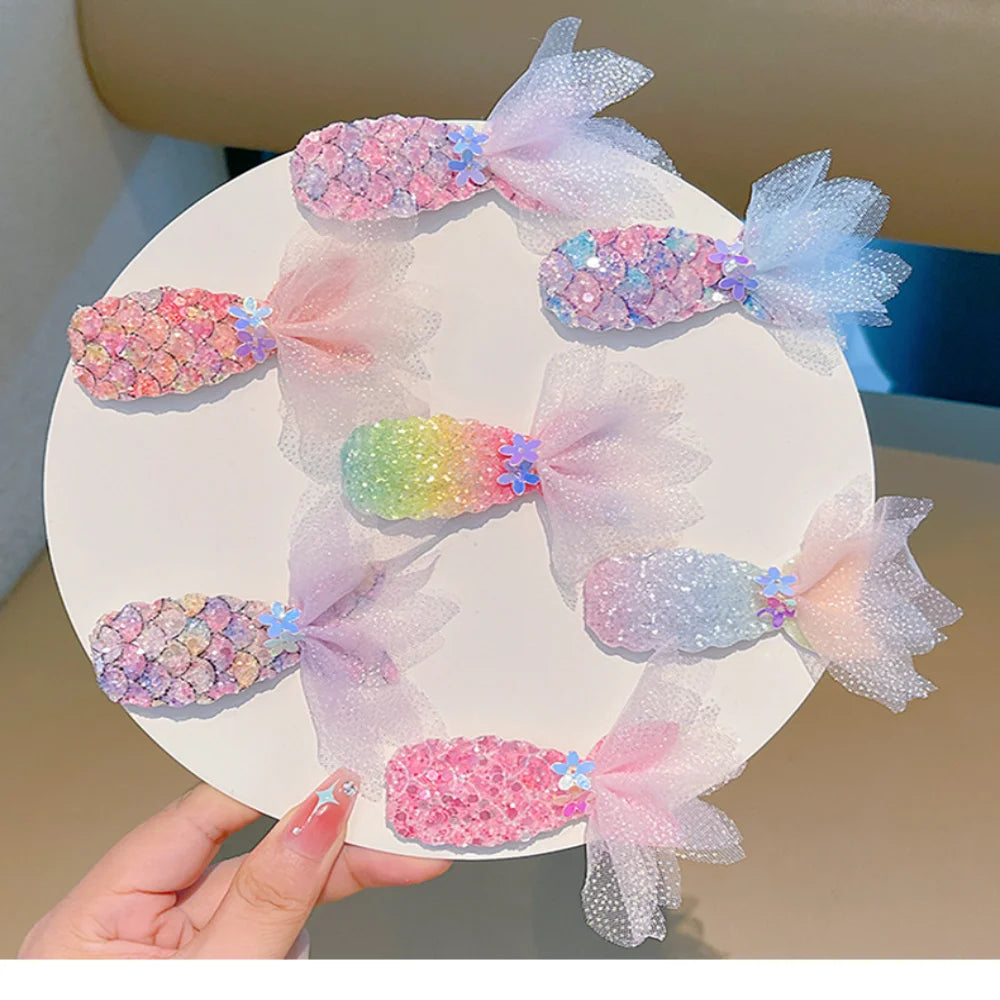 Kids Hair Clip Princess Hairpins Hair Ornament Cute Hair Accessories For Birthday Gift Party